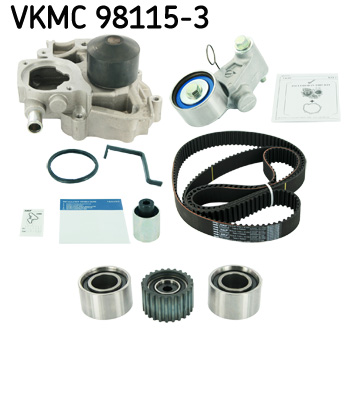 SKF VKMC 98115-3 Vezérlés készlet, fogasszíj szett (szíj+görgők+vízpumpa)